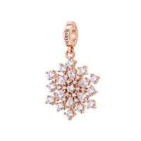 Charm Rosato Dame Storie in Silber RZ238